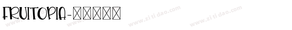 fruitopia字体转换