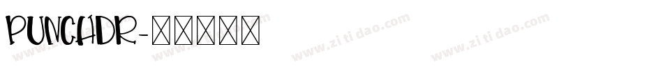 punchdr字体转换