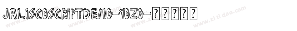 JaliscoScriptDemo-YoZO字体转换 JaliscoScriptDemo-YoZO字体转换