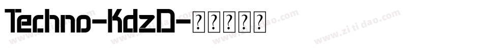 Techno-KdzD字体转换