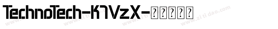 TechnoTech-K7VzX字体转换