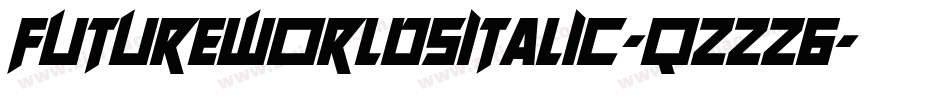 FutureWorldsItalic-qZZZ6字体转换
