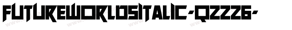 FutureWorldsItalic-qZZZ6字体转换