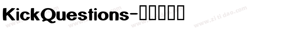 KickQuestions字体转换