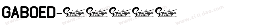 GABOED字体转换
