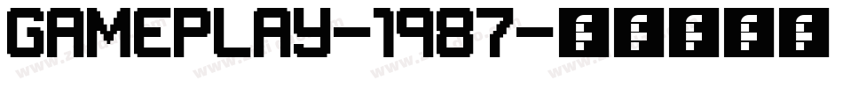 GAMEPLAY-1987字体转换