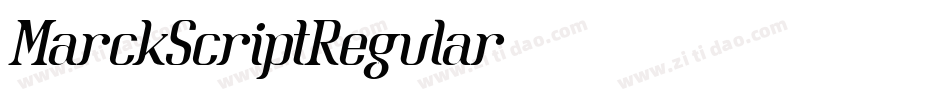 MarckScriptRegular字体转换 MarckScriptRegular字体转换