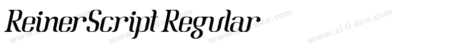 ReinerScript-Regular字体转换 ReinerScript-Regular字体转换