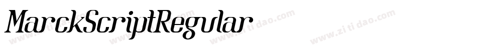 MarckScriptRegular字体转换 MarckScriptRegular字体转换