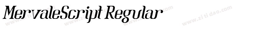 MervaleScript-Regular字体转换