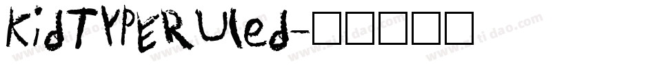 KidTYPERuled字体转换