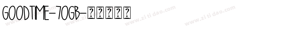 Goodtime-7ogB字体转换