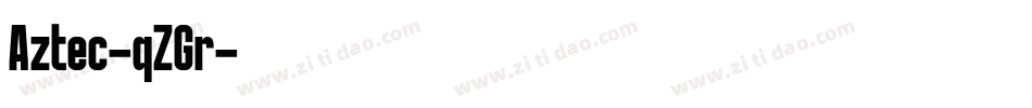 Aztec-qZGr字体转换
