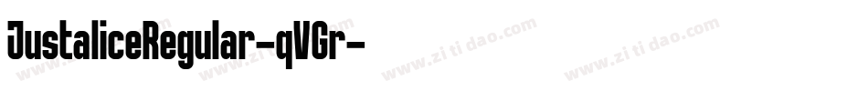 JustaliceRegular-qVGr字体转换