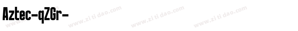 Aztec-qZGr字体转换