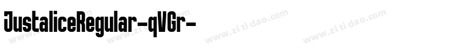 JustaliceRegular-qVGr字体转换