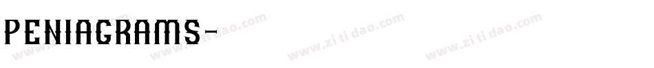 peniagrams字体转换