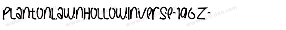 PlantOnLawnHollowInverse-1g6Z字体转换