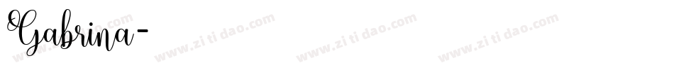 Gabrina字体转换