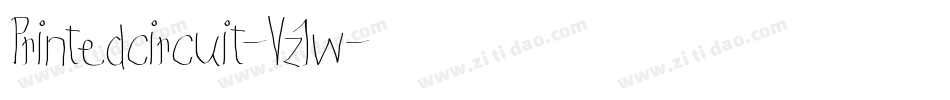 Printedcircuit-Vz1w字体转换