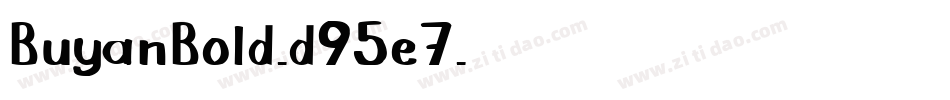 BuyanBold-d95e7字体转换