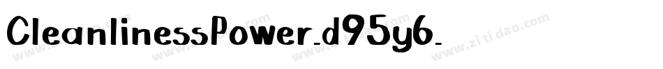 CleanlinessPower-d95y6字体转换