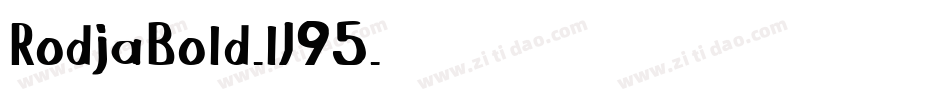 RodjaBold-lJ95字体转换
