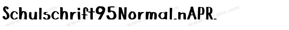 Schulschrift95Normal-nAPR字体转换