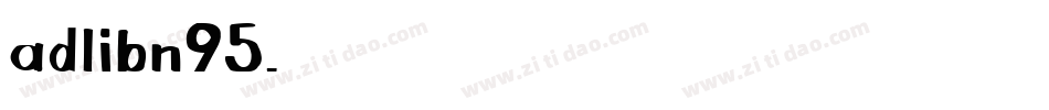 adlibn95字体转换