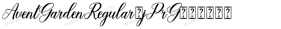 AventGardenRegular-jPrG字体转换