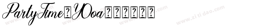 PartyTime-Y0oa字体转换