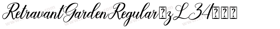 RetravantGardenRegular-zLZ4字体转换