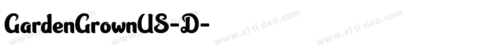 GardenGrownUS-D字体转换