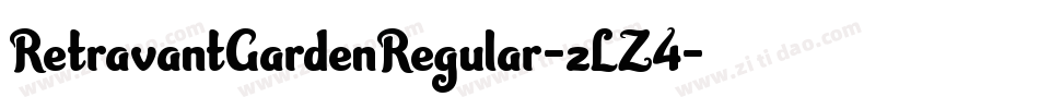 RetravantGardenRegular-zLZ4字体转换