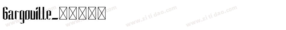 Gargouille字体转换