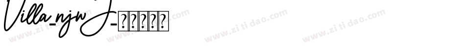 Villa-njwJ字体转换