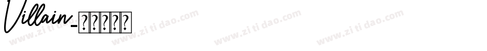 Villain字体转换