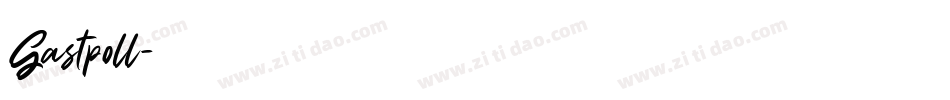 Gastpoll字体转换