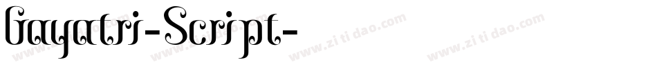 Gayatri-Script字体转换