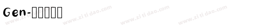 Gen字体转换