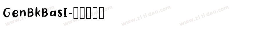 GenBkBasI字体转换