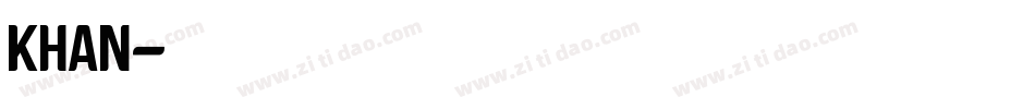 KHAN字体转换