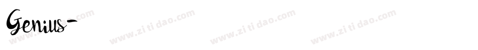 Genius字体转换