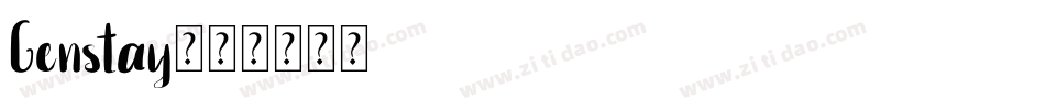Genstay字体转换