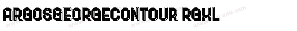 ArgosGeorgeContour-rgXL字体转换