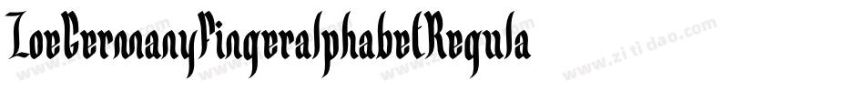 ZoeGermanyFingeralphabetRegular-mpvP字体转换
