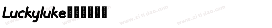 Luckyluke字体转换