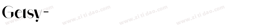 Getsy字体转换