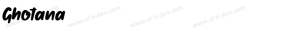 Ghotana字体转换