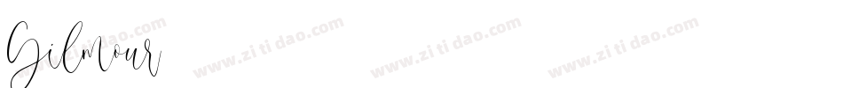 Gilmour字体转换
